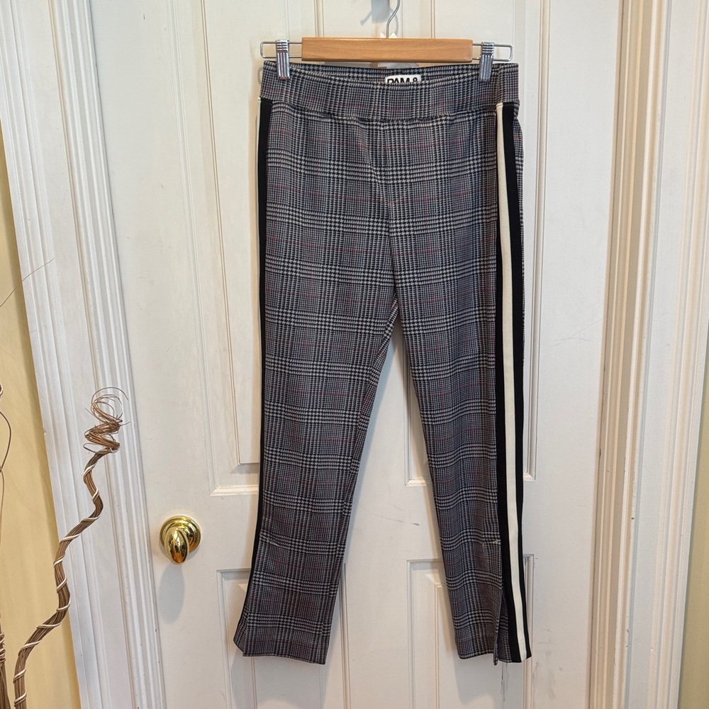 Pam & Gela pants in black gray white and red